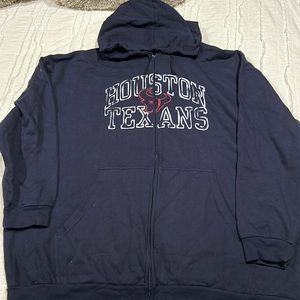 NFL Team Apparel, Houston Texans Men’s Full Zipper Jacket with Hood. 5X